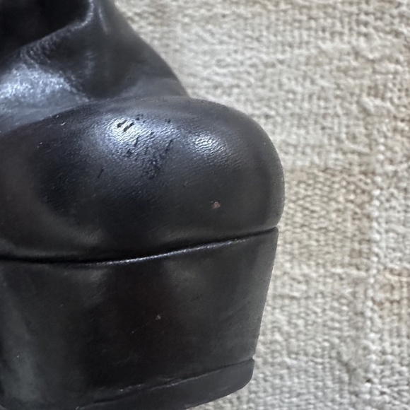 Alaia Vintage Wedge Booties, blk leather, 39 - Picture 7 of 10